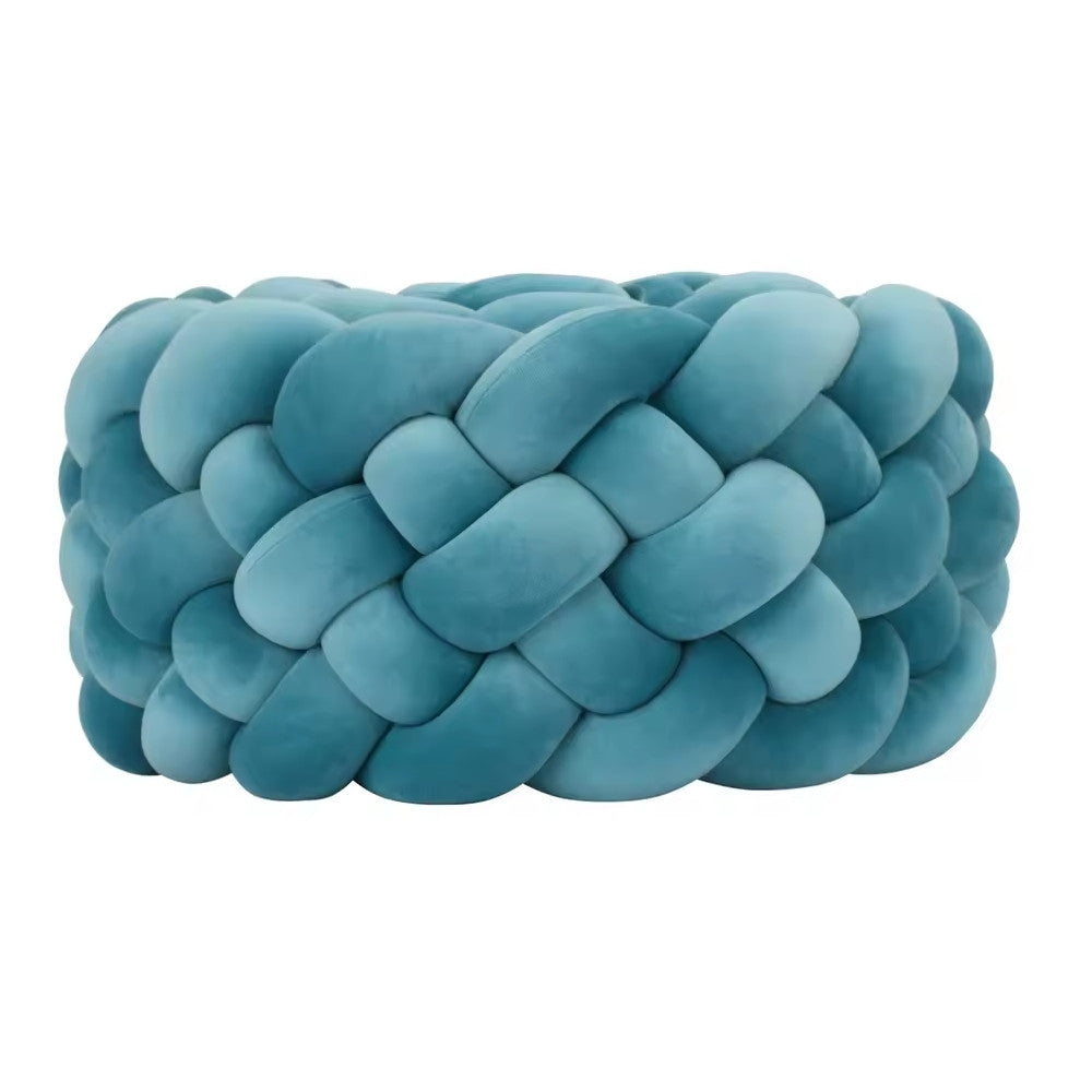 Tresse de Lit Bébé Bleu Canard | Tour de Lit Tréssé | Décoration Chambre Enfant