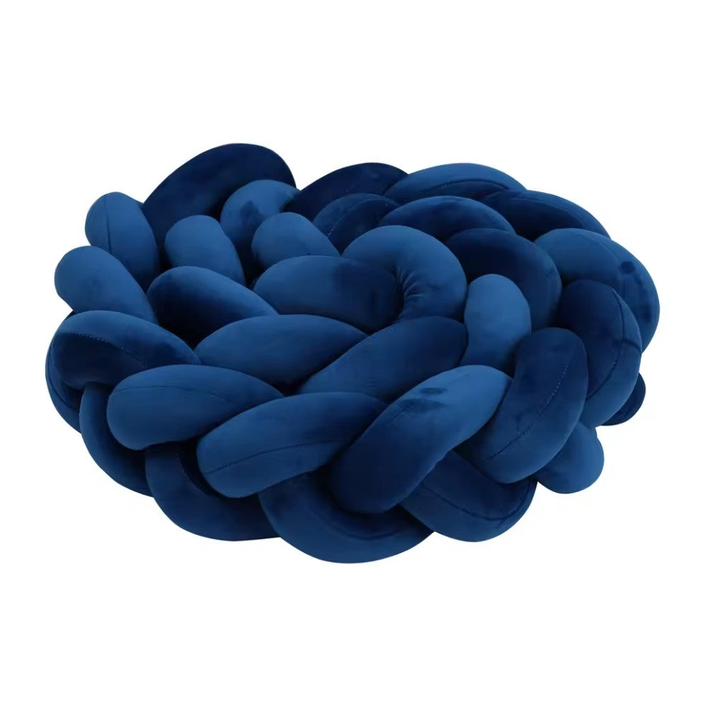 Tresse de Lit Bébé Bleu Marine | Tour de Lit Tréssé | Décoration Chambre Enfant