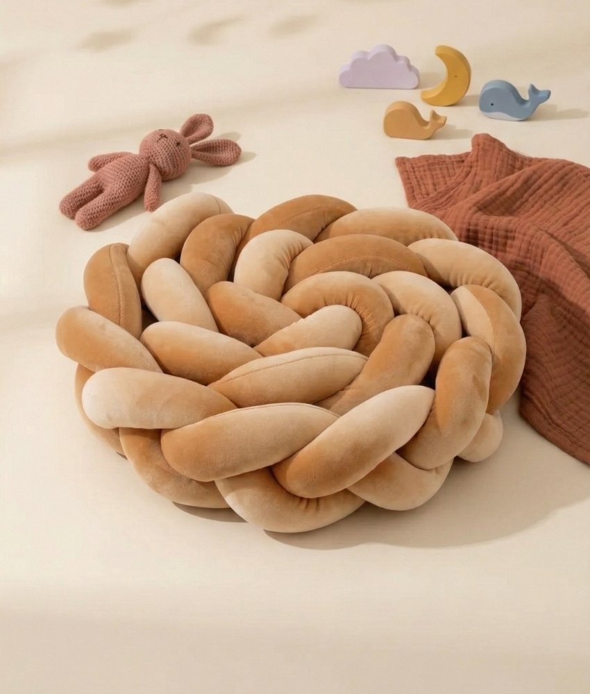 Tresse de lit caramel