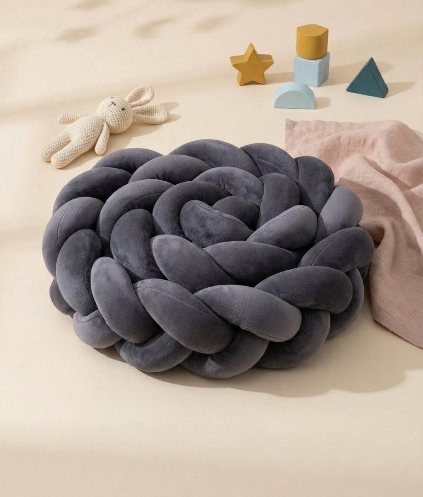 Tresse de lit gris anthracite