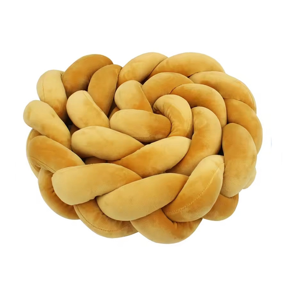 Tresse de Lit Bébé Jaune Moutarde | Tour de Lit Tréssé | Décoration Chambre Enfant