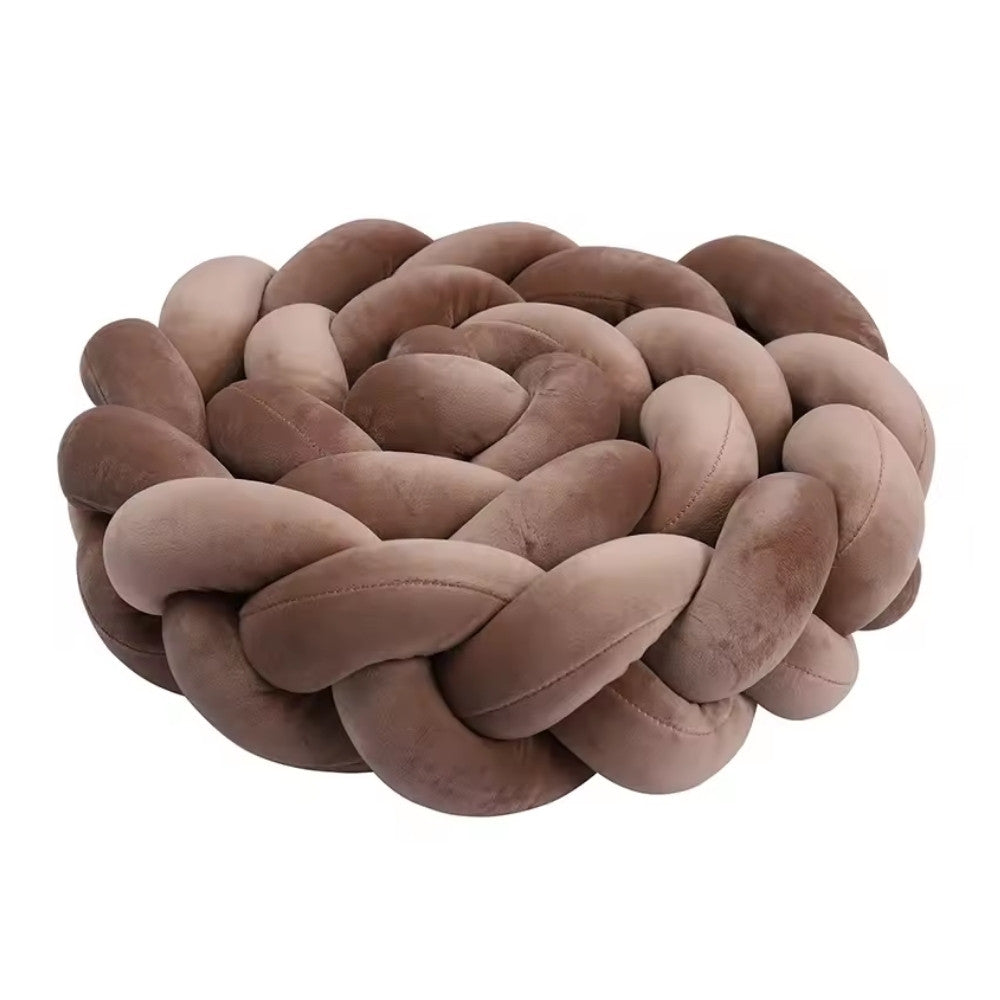 Tresse de Lit Bébé Marron | Tour de Lit Tréssé | Décoration Chambre Enfant