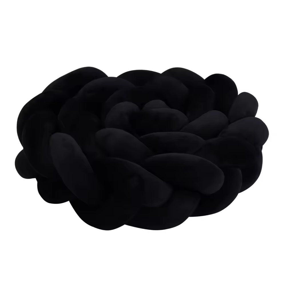 Tresse de Lit Bébé Noir | Tour de Lit Tréssé | Décoration Chambre Enfant