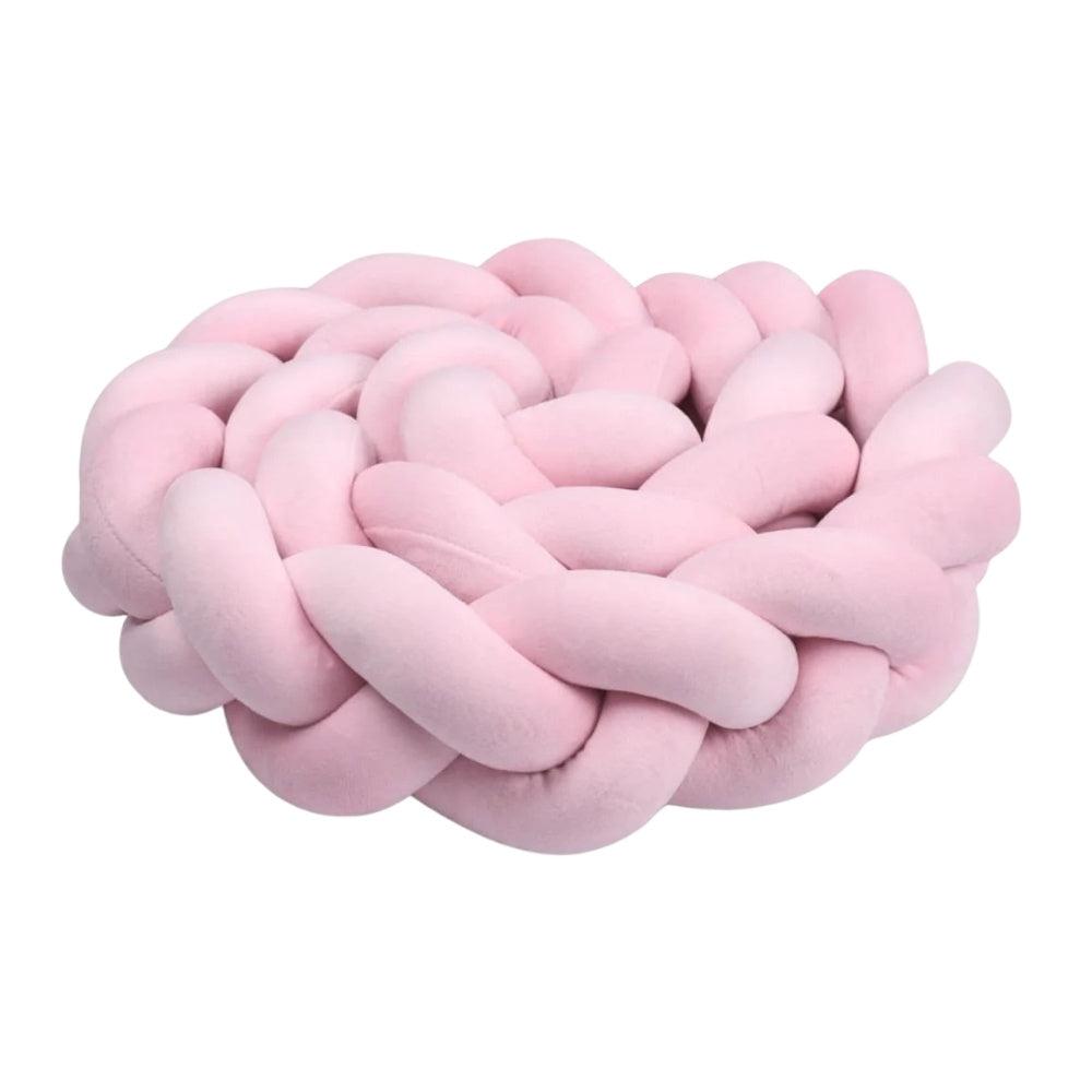 Tresse de Lit Bébé Rose | Tour de Lit Tréssé | Décoration Chambre Enfant