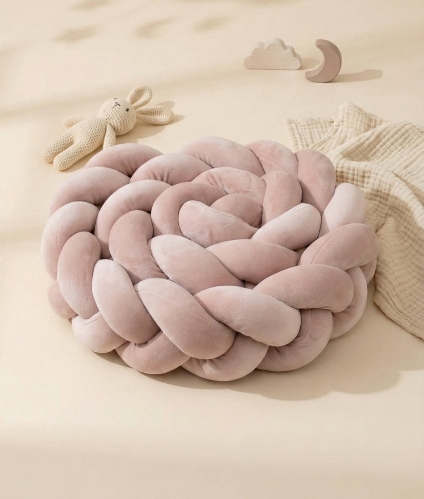 Tresse de lit rose pale