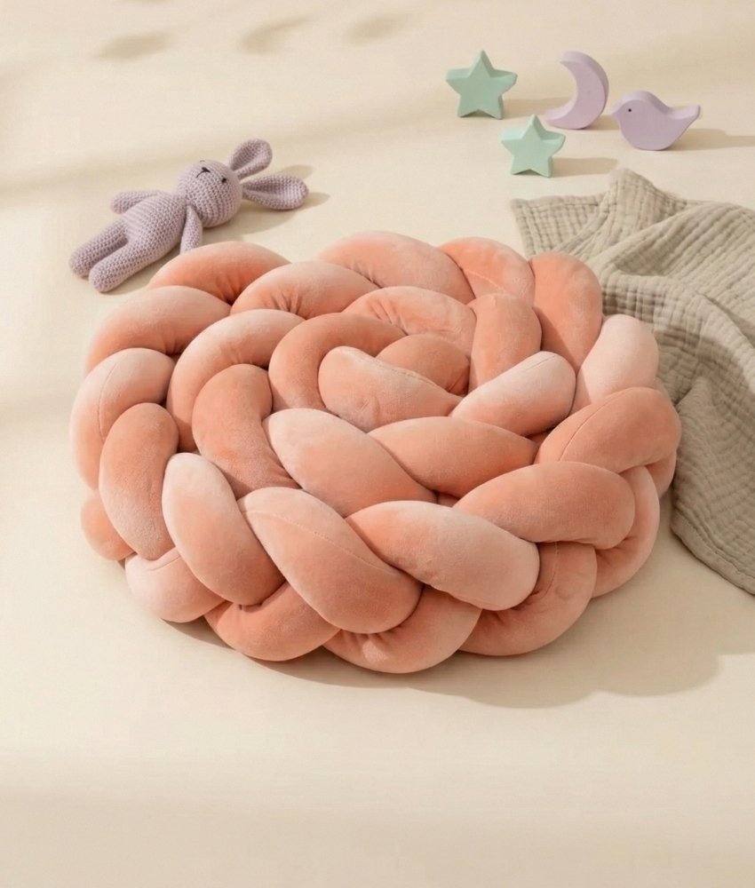 Tresses de lit rose peche