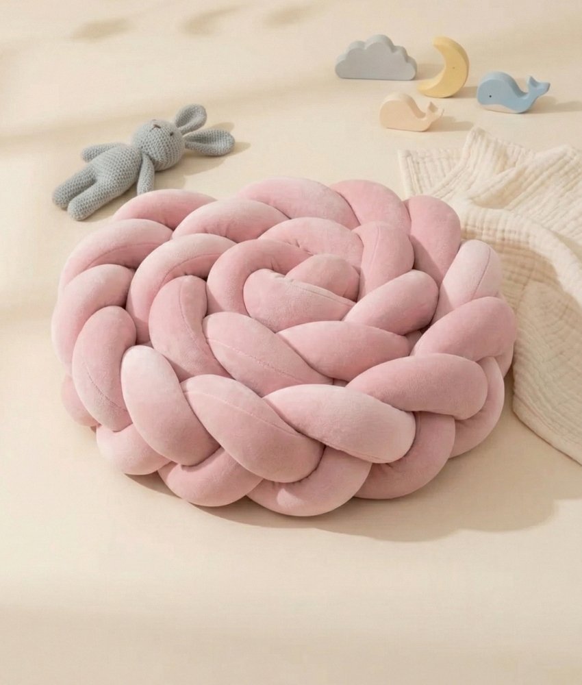 Tresse de lit rose poudré