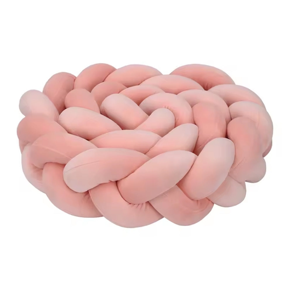 Tresse de Lit Bébé Rose Saumon | Tour de Lit Tréssé | Décoration Chambre Enfant