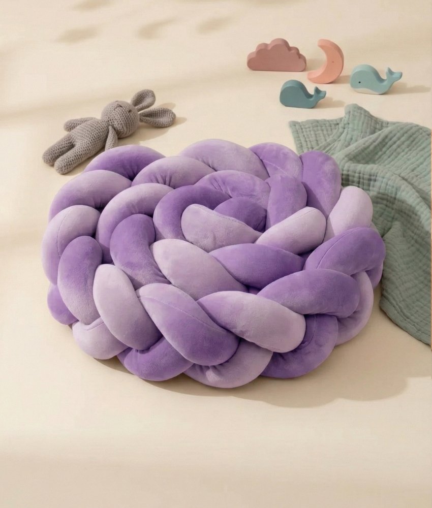 Tresses de lit violet