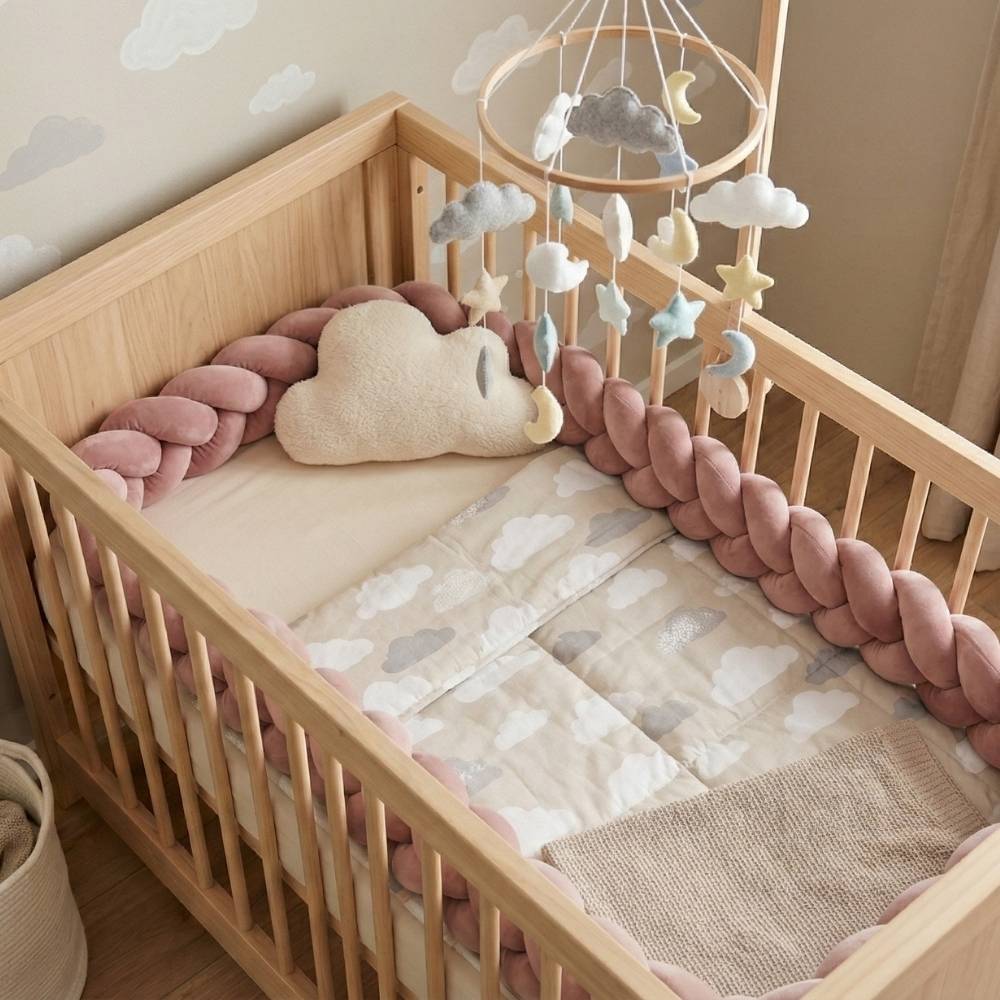 lit a barreau bebe tresses de lit